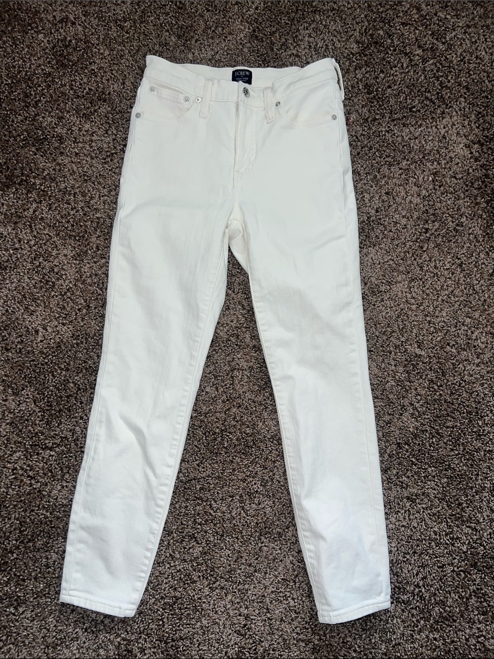 J. Crew women’s White Skinny Jeans